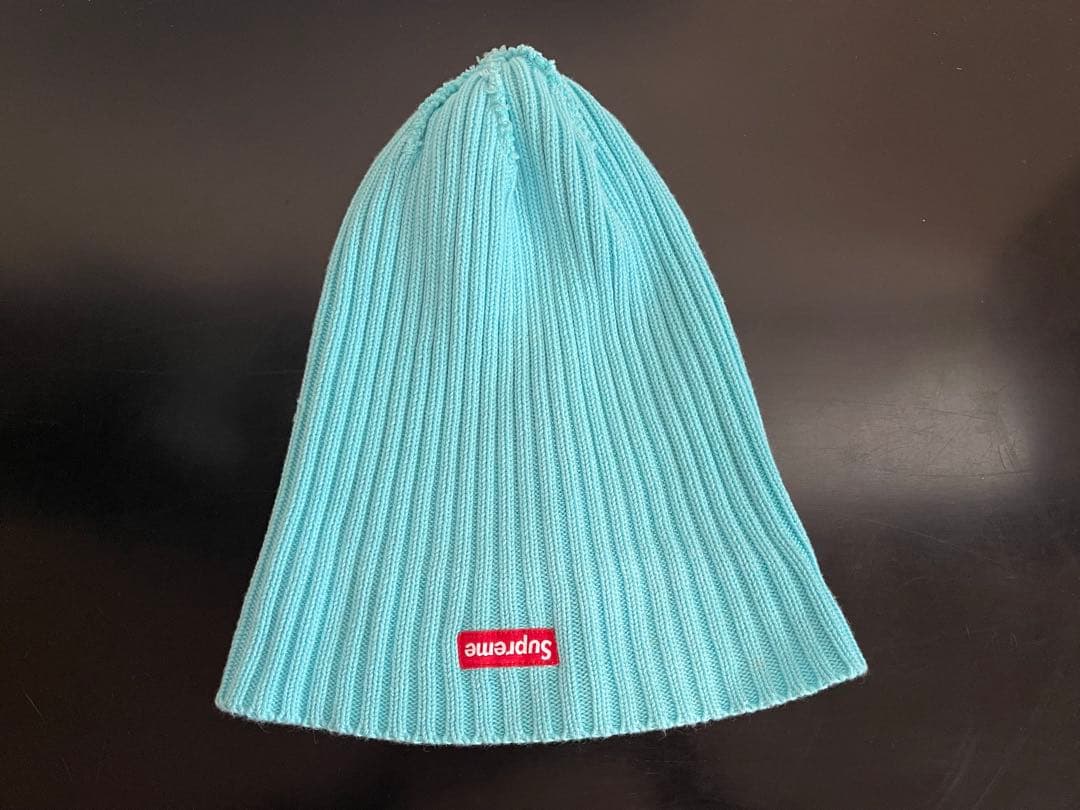 帽子 Supreme 2017ss overdyed beanie Ice Blue
