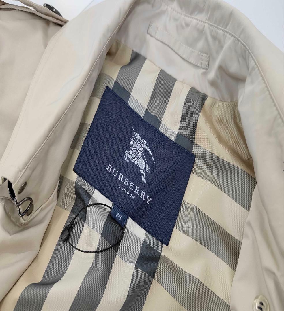 【春コーデ】BURBERRY ナイロン スプリングコート ノバチェック（M）