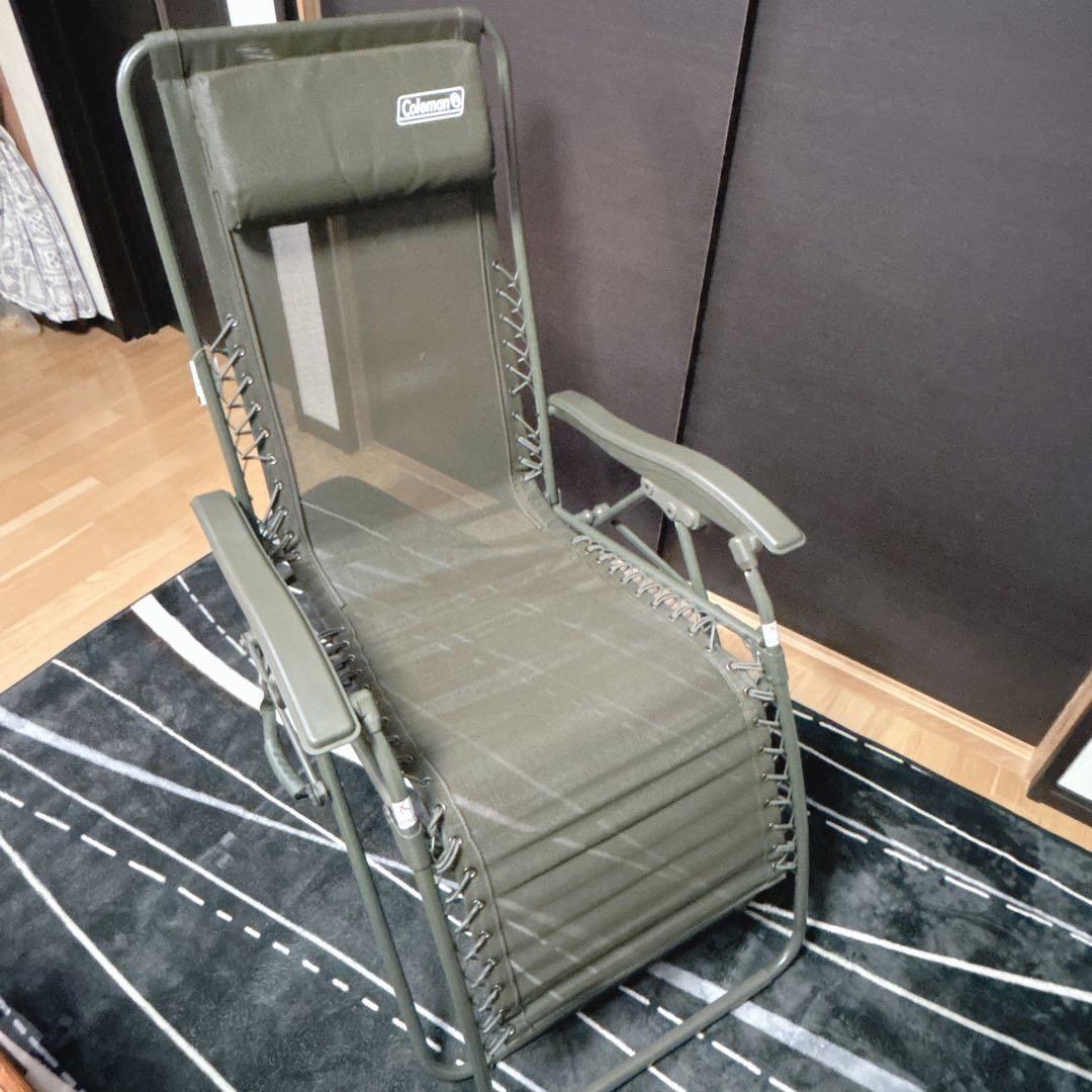 美品✨Coleman 折り畳み インフィニティチェア オリーブ色