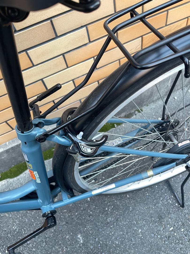 シティサイクル 青色 前カゴ・リアキャリア付き (大阪市で)