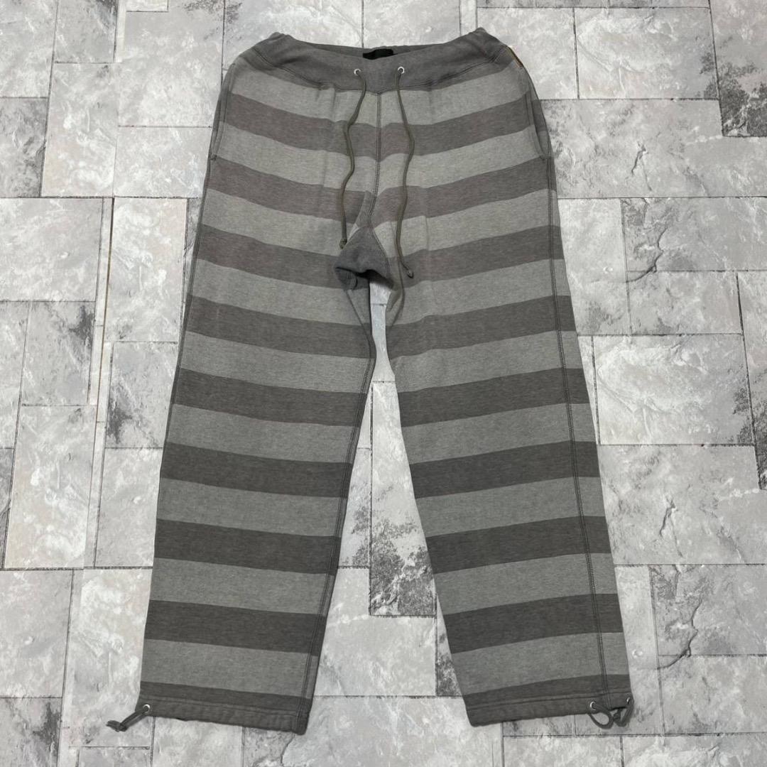 MADHECTIC sweat pants スウェット ボーダー 裾ドローコード
