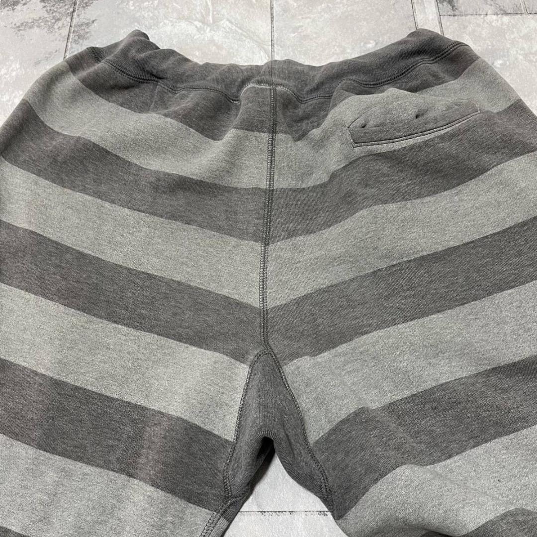 MADHECTIC sweat pants スウェット ボーダー 裾ドローコード