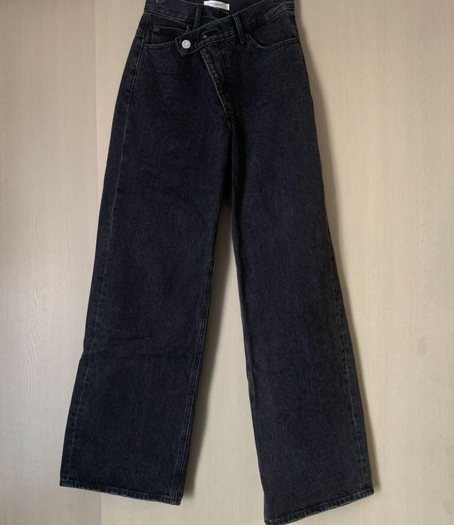 moussy★CROSS WAIST WIDE STRAIGHT サイズ0