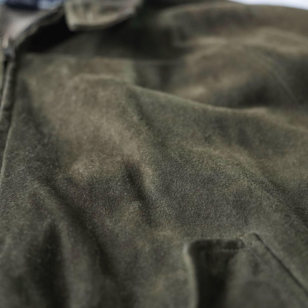 90s Polo by RalphLaurenスイングトップ　スウェードレザー
