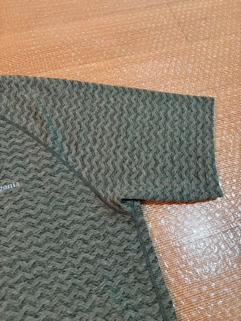 パタゴニア リッジフローシャツ M 美品 グリーン系カラー