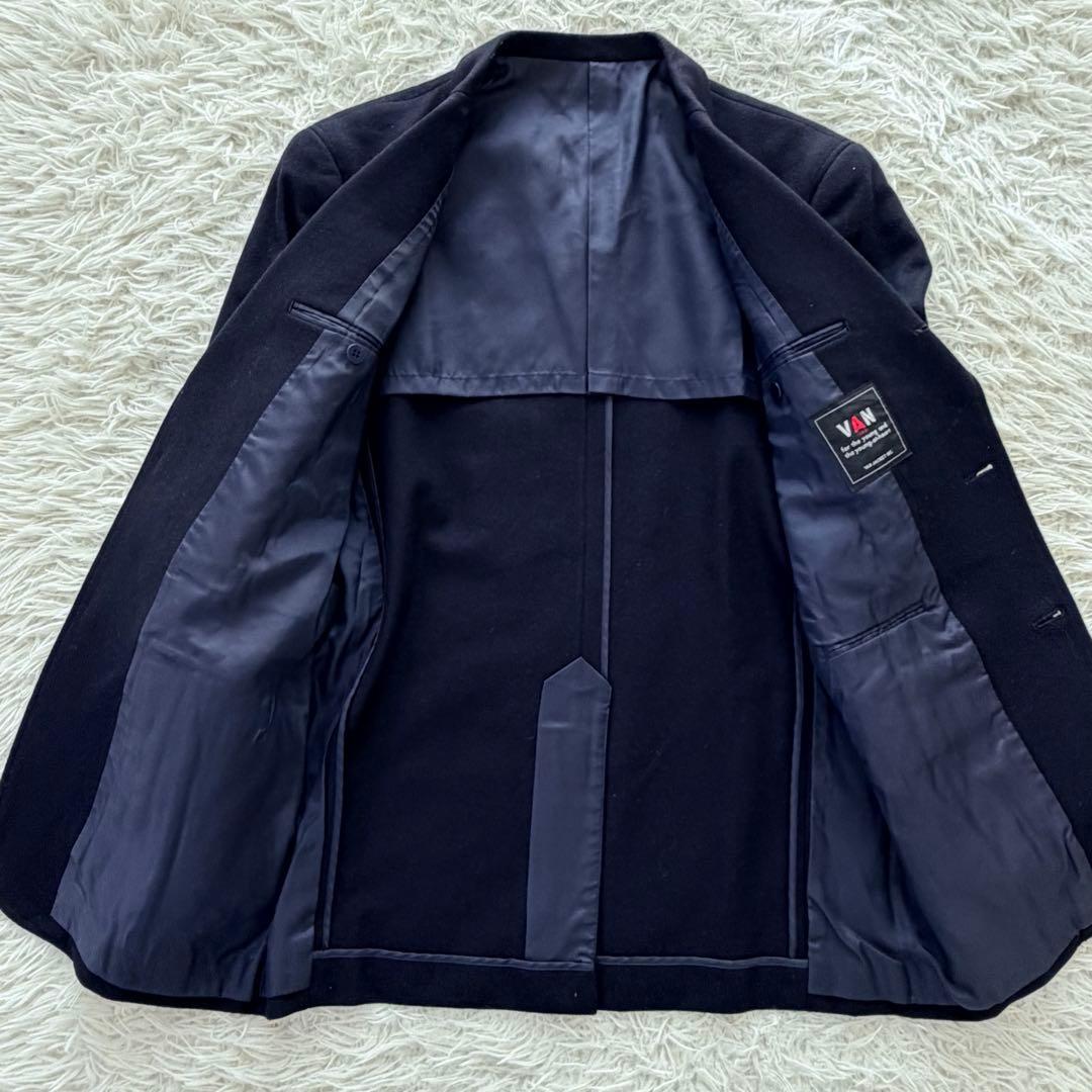 美品　Lサイズ　VAN Jacket　ブレザー　金ボタン　ヴィンテージ　ネイビー