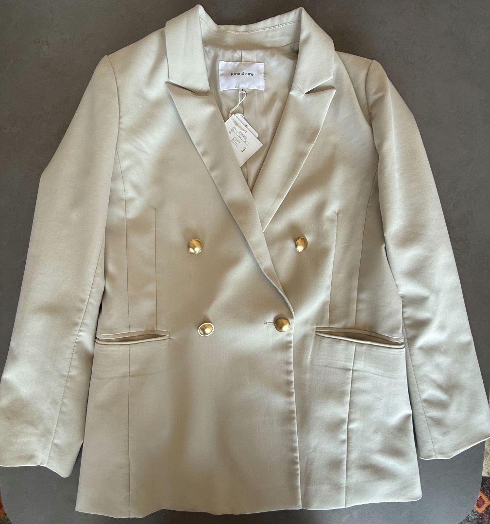 Riandature 新品 ベージュ ダブルジャケット テーラード