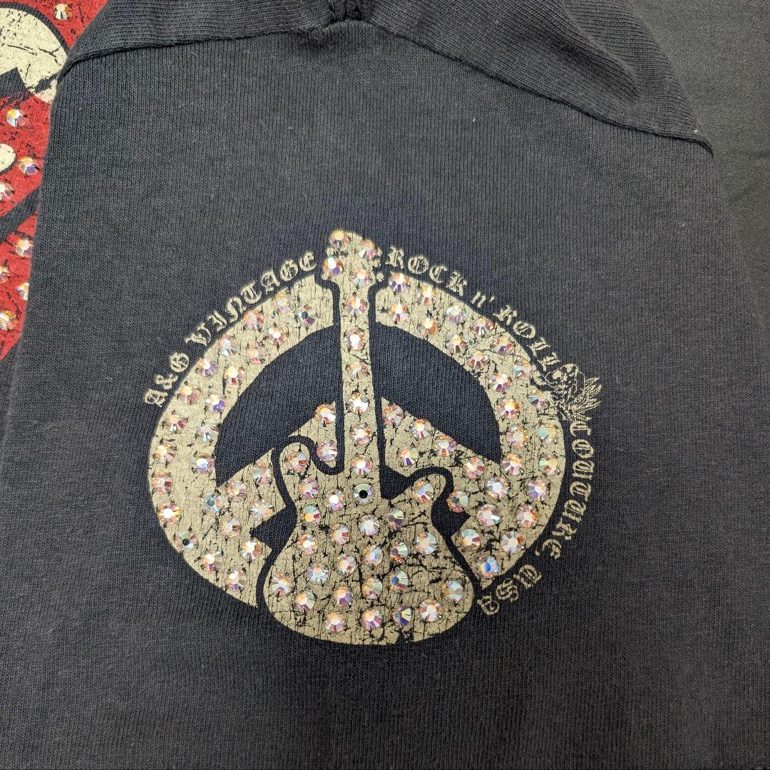 美品☆A&G × ローリングストーンズ ラインストーンTシャツ BC ETHIC