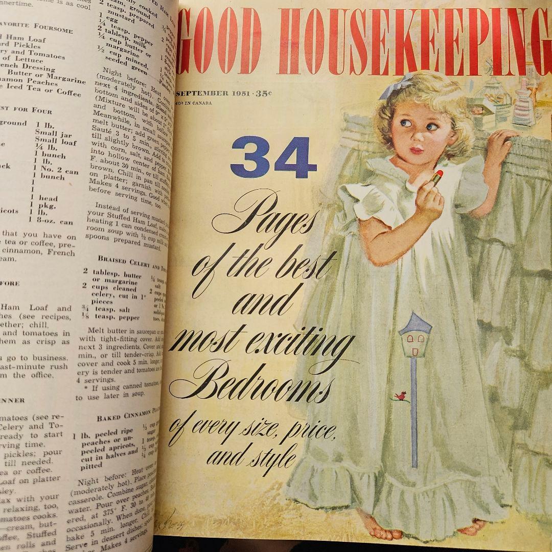 ビンテージ本　good housekeeping