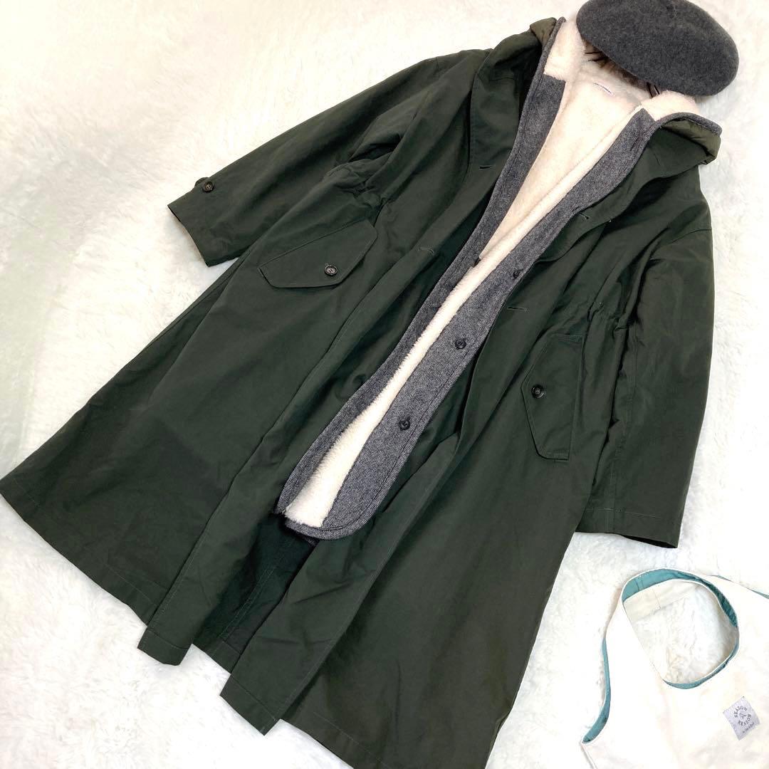 tomoko3636urge様✨ナチュラルランドリー　ボアライナー付ロングコート