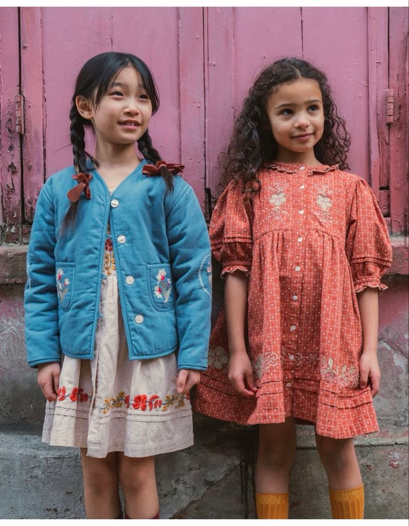 lali kids リバーシブル 刺繍 ジャケット
