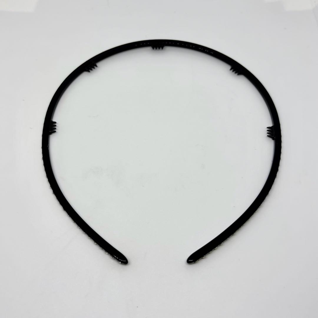 【美品】アレクサンドルドゥパリ カチューシャ ヘアバンド クリアストーン 黒