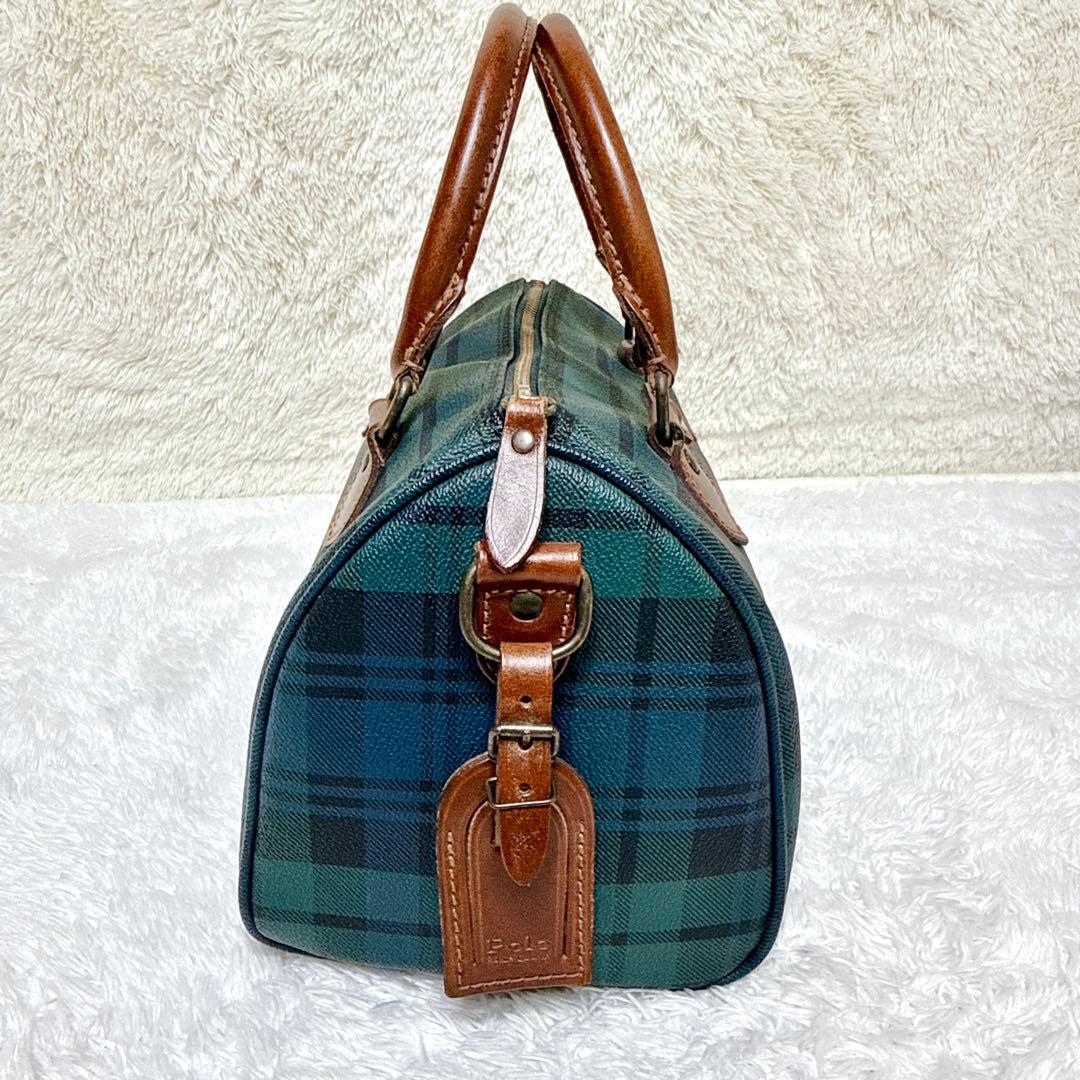 美品✨ POLO RALPH LAUREN ミニ ボストン バッグ チェック