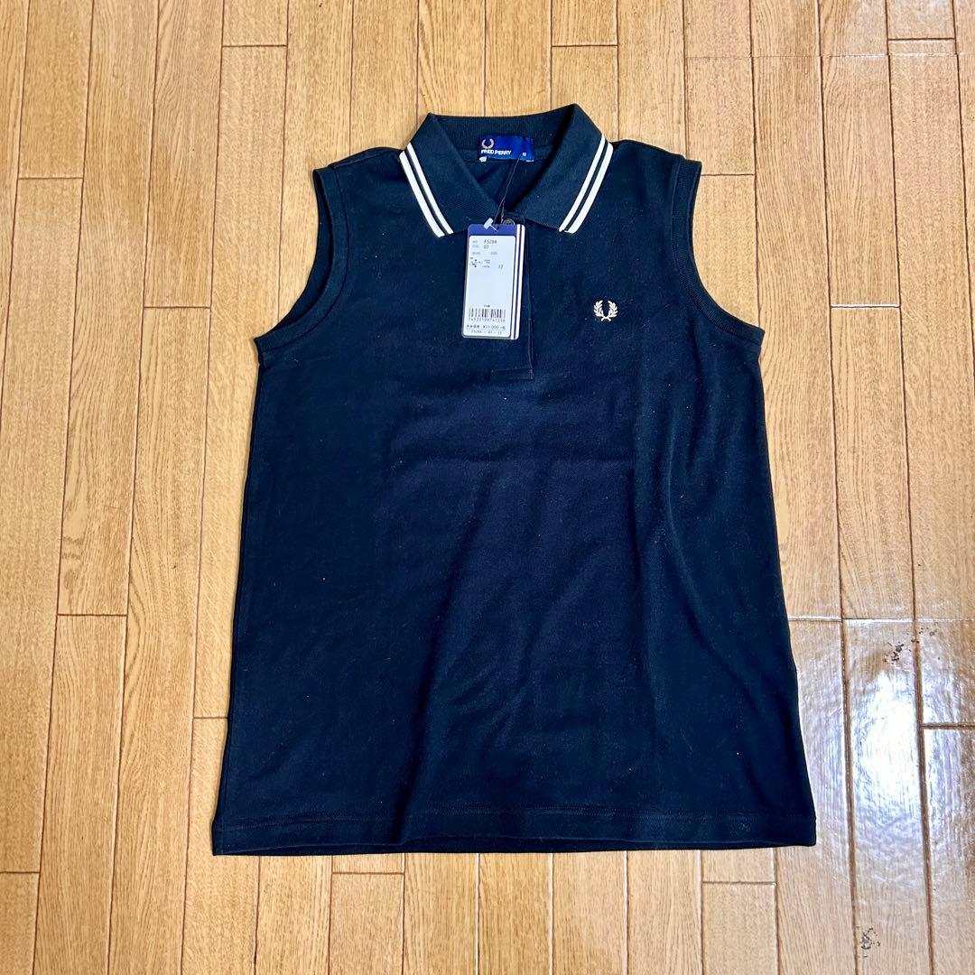 新品 FRED PERRY F5284 ノースリーブ ポロシャツ ブラック 12