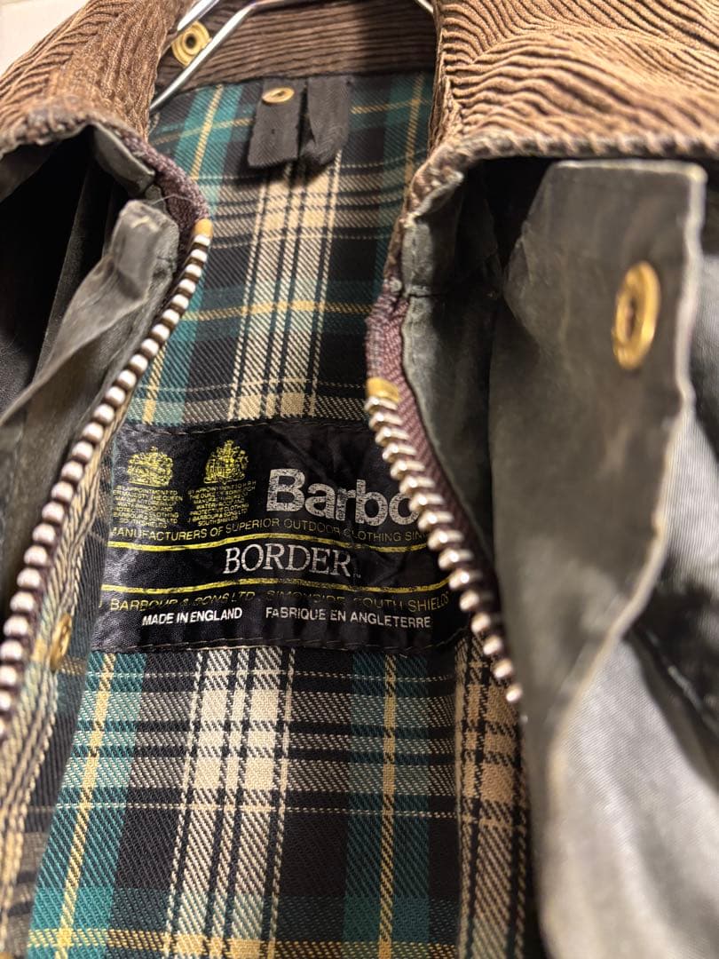 80s 2ワラント BARBOUR BORDER