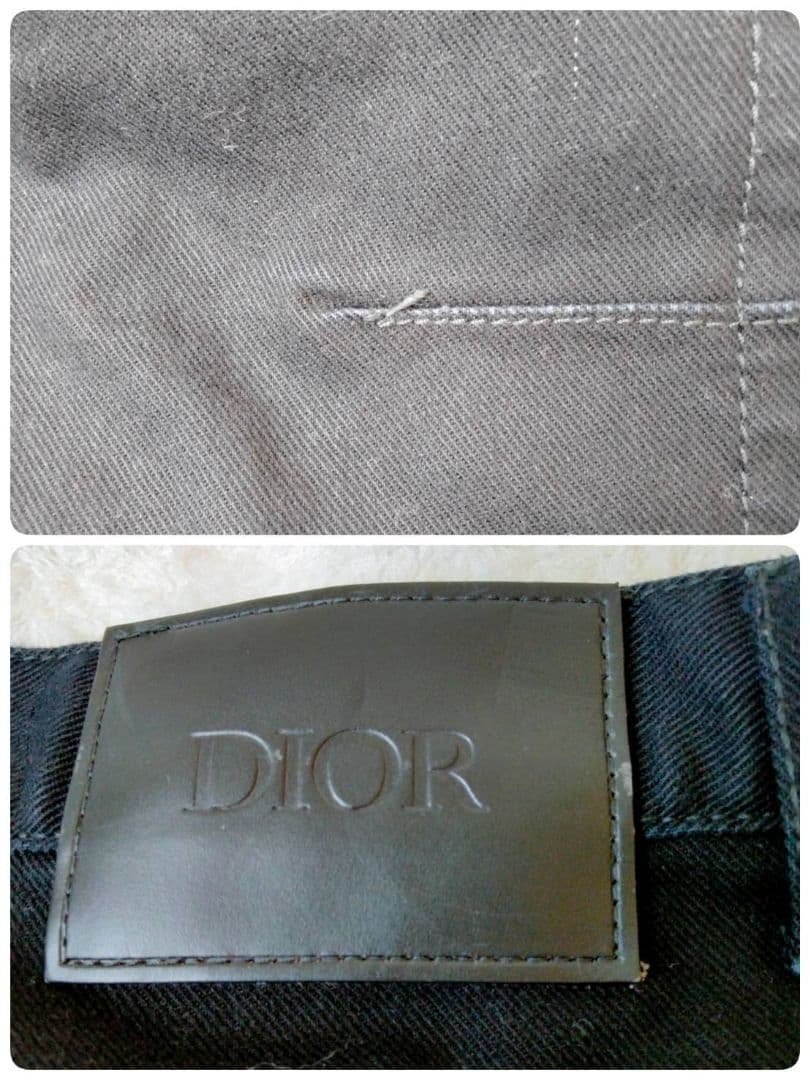 ディオール【美品】コットンパンツ　ズボン　Dior　ブラック系　Ｌサイズ相当