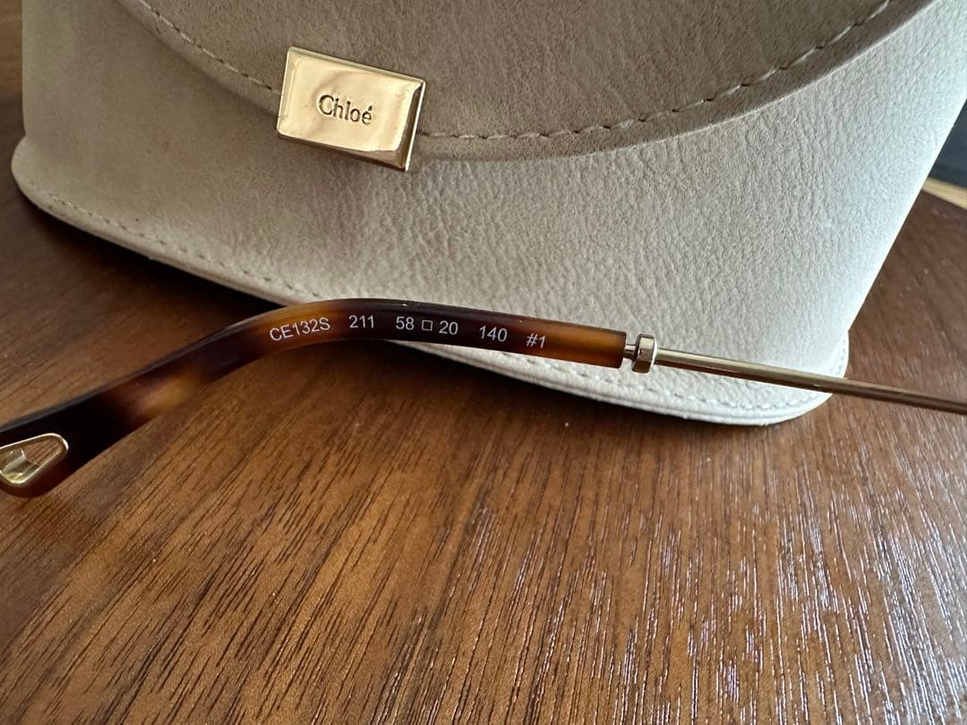 Chloé オクタゴナルサングラス ブラウン