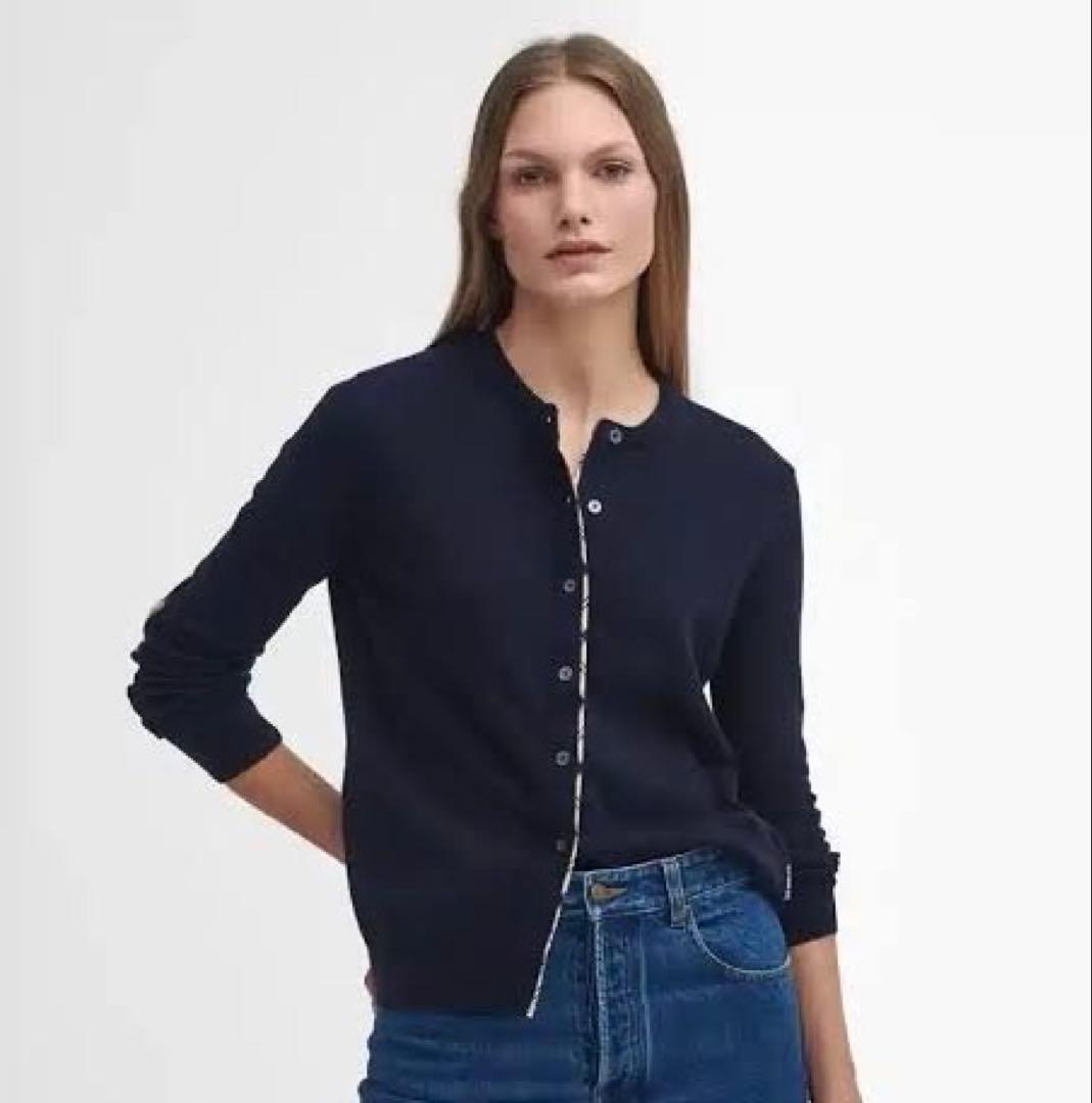 Barbour バブアー　カーディガン Pendle cardigan 紺