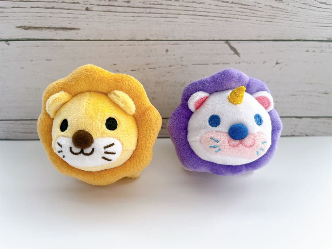 リベシティ学長ライオン（サイン入り）、学長ユニコーンのぬいぐるみ2個セット