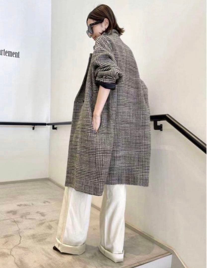 ジャケット・アウター LISIERE CHECK W COAT