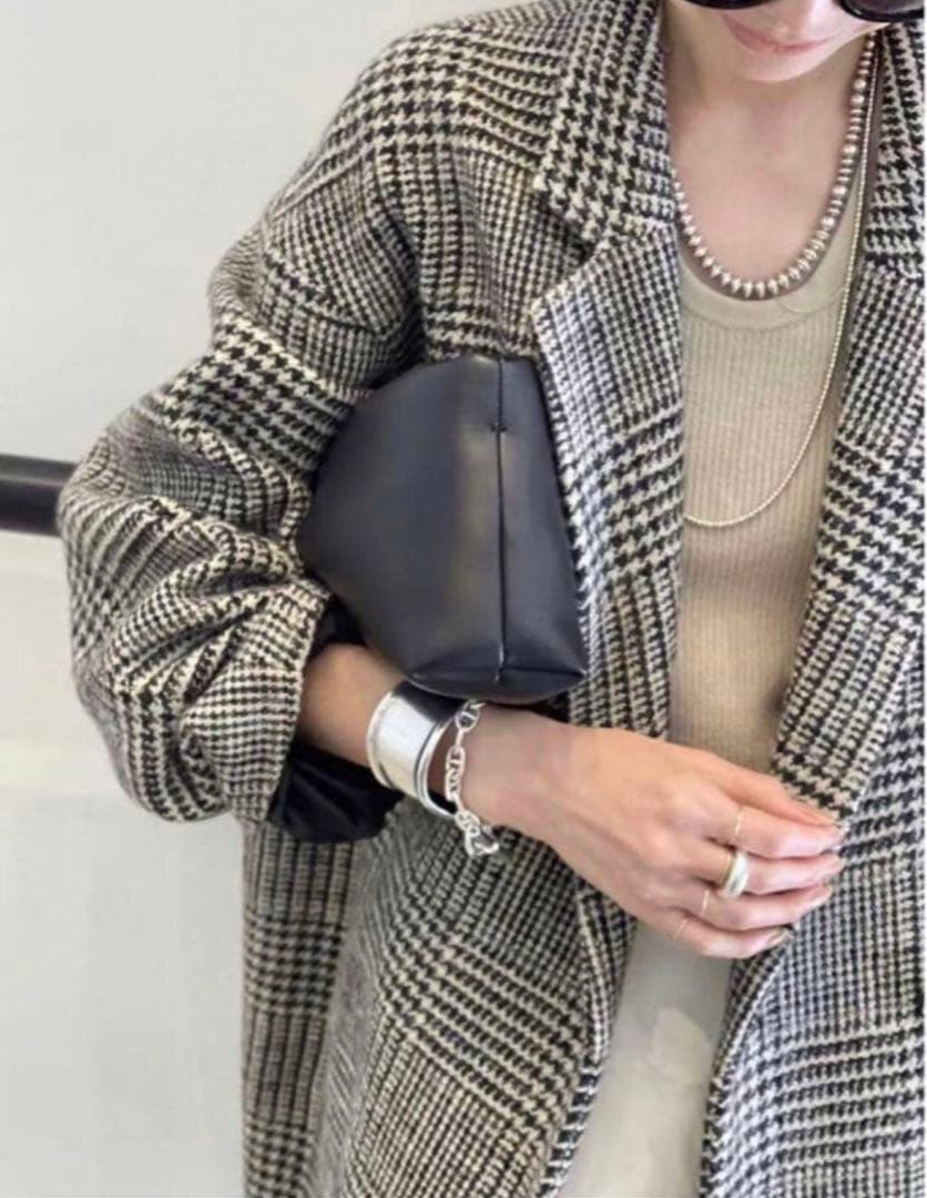 ジャケット・アウター LISIERE CHECK W COAT