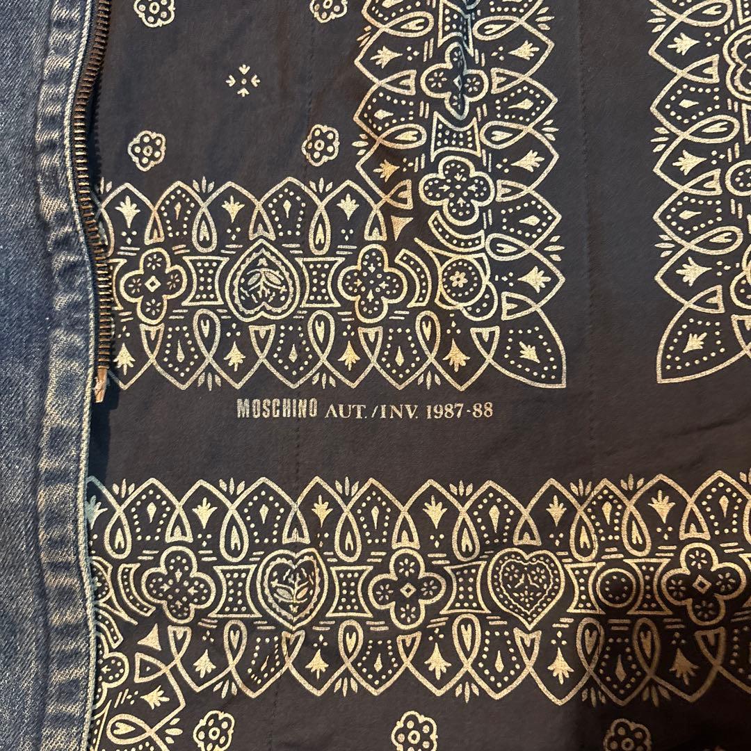 80s moschino jeans デニム ダッフルコート n3-b