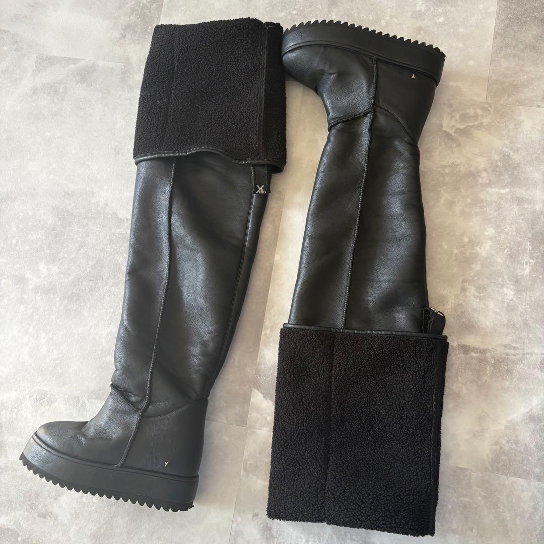 靴 YELLO JACOB LOOSE FIT LONG BOOTS sizeXL