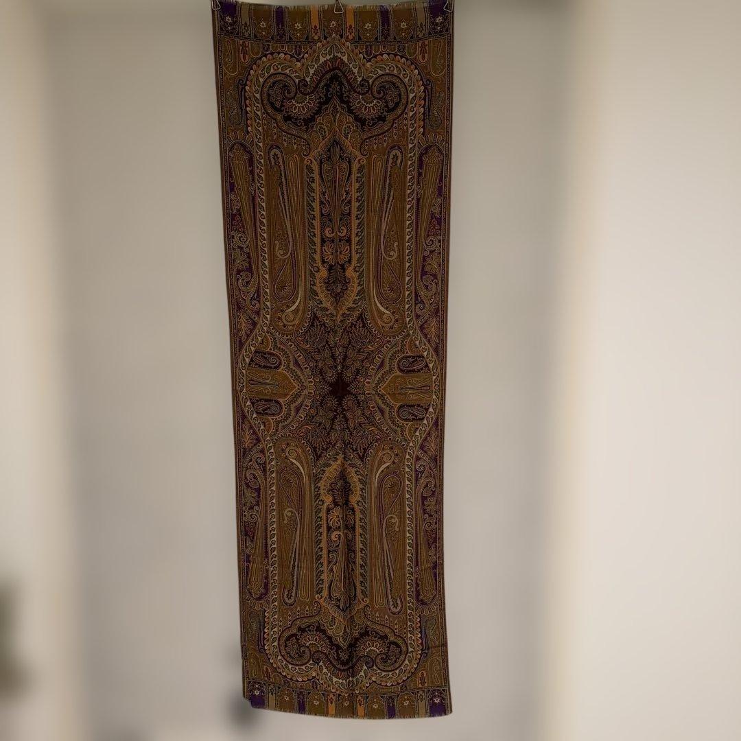 ETRO エトロ　ペイズリー柄 ストール　ブラウン　パープル
