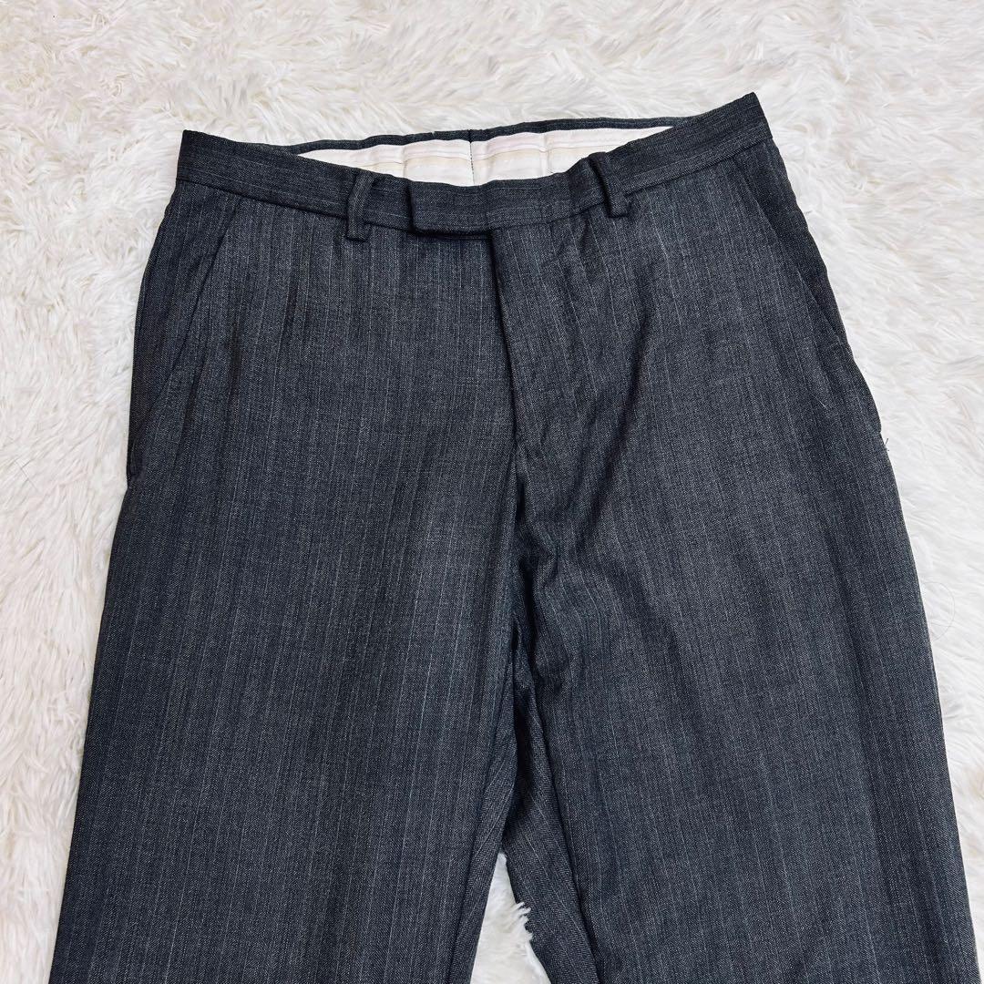 GUCCI スーツ セットアップ 44R グレー系ストライプ