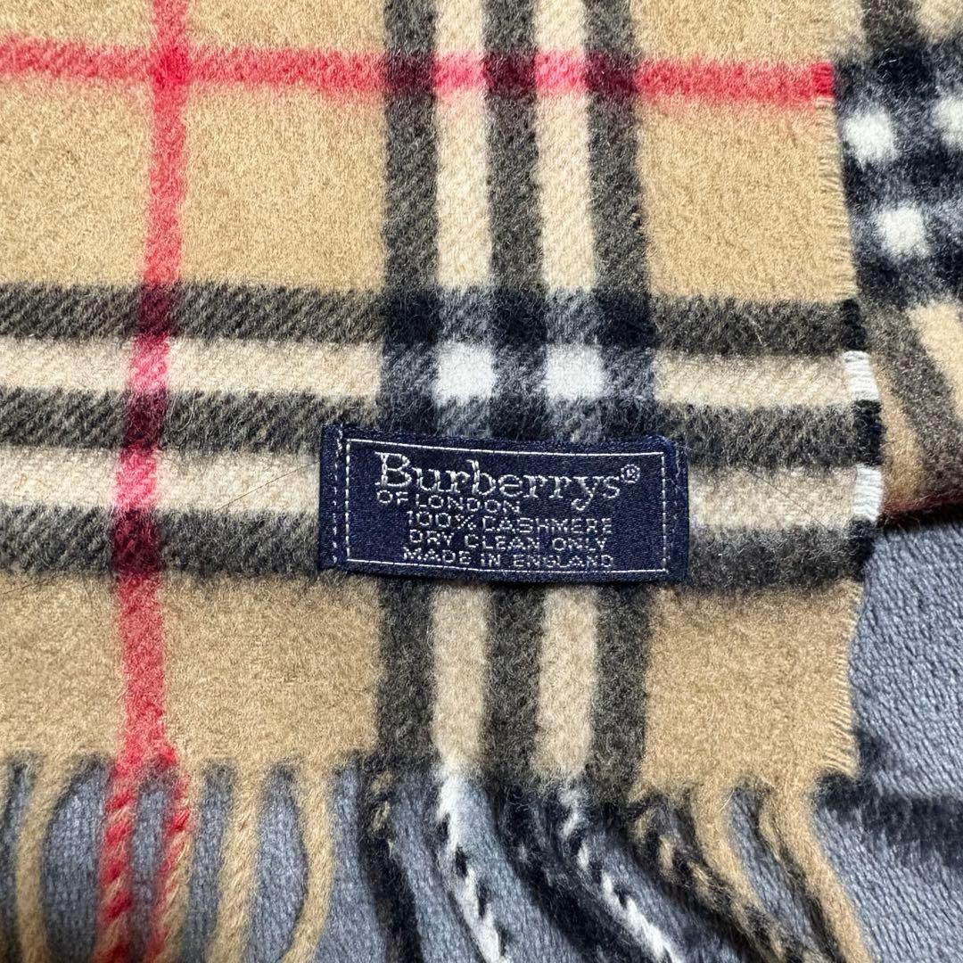Burberry's 100%カシミヤ チェックマフラー