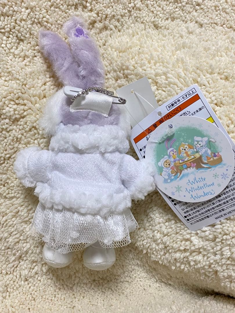 ステラルー ぬいぐるみバッジ ホワイトウィンタータイムワンダーズ