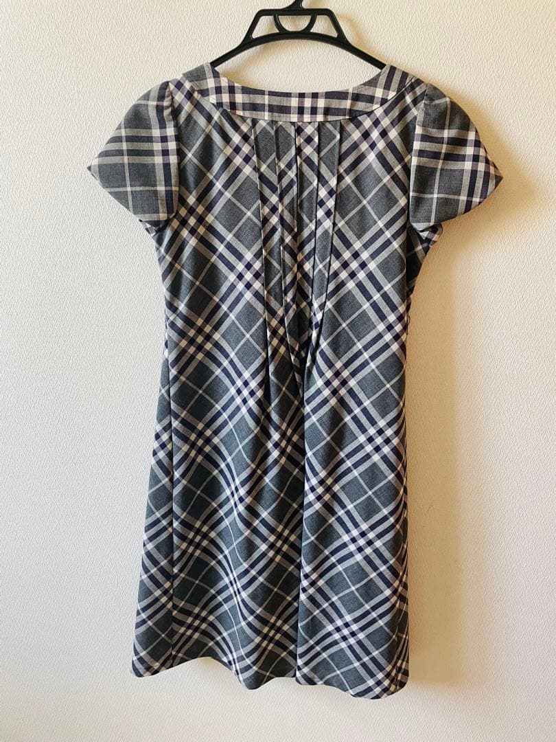 BURBERRY BLUE LABEL チェック柄 半袖ワンピース 38