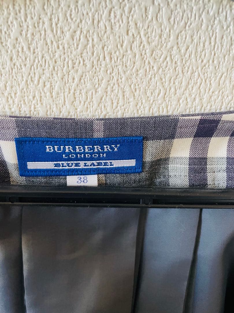 BURBERRY BLUE LABEL チェック柄 半袖ワンピース 38