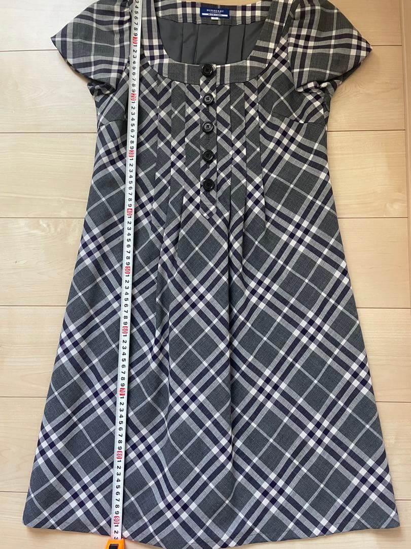 BURBERRY BLUE LABEL チェック柄 半袖ワンピース 38