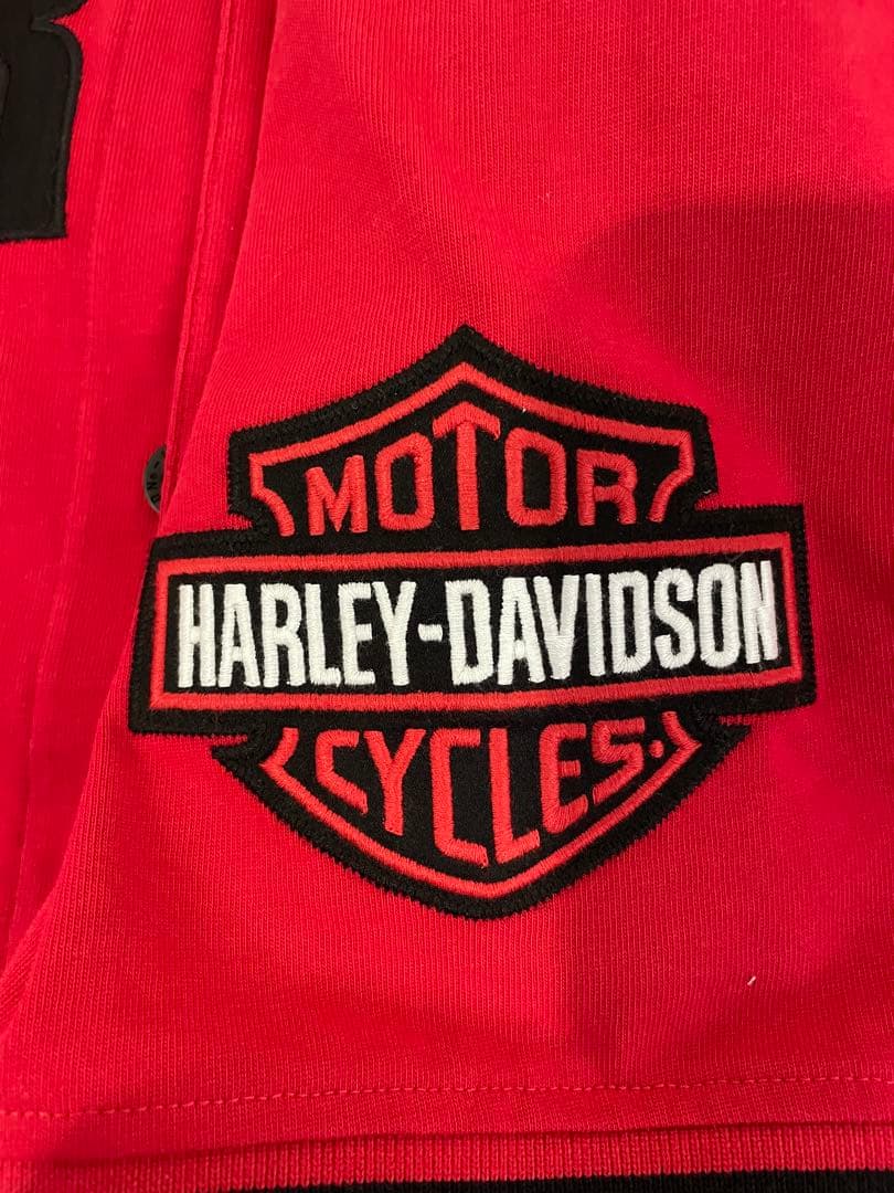 【値下】Harley-Davidson レッド ベースボールシャツ