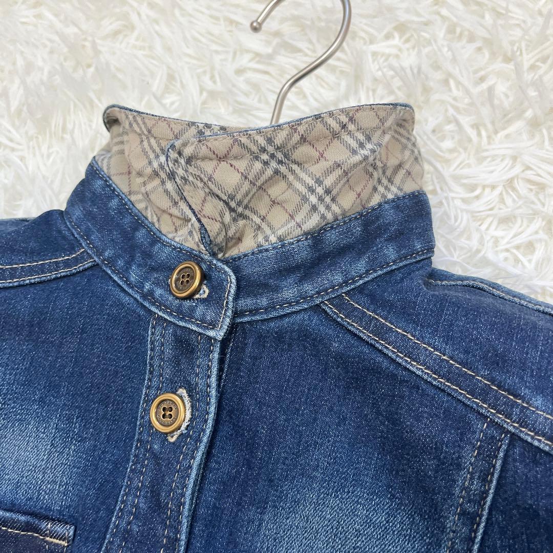 美品♡BURBERRY バーバリーブルーレーベル デニムワンピース ノバチェック