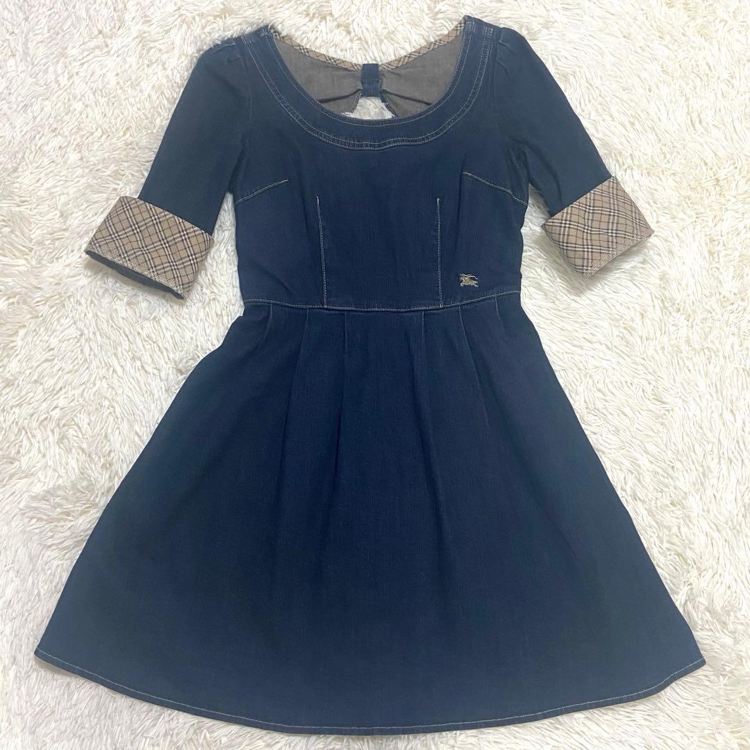 バーバリーブルーレーベル　ワンピース　デニムワンピース　36 S