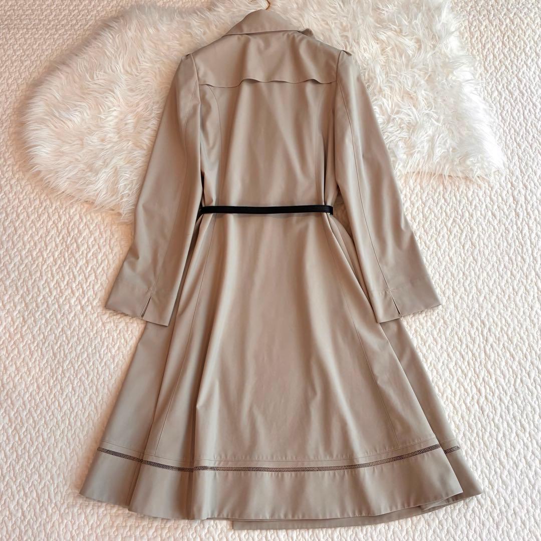 フォクシーニューヨーク♡Coat Rainy トレンチコート　革ベルト付き　38