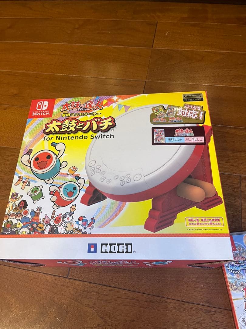 Switch スイッチ　太鼓の達人　専用コントローラー　太鼓とバチ　ソフト