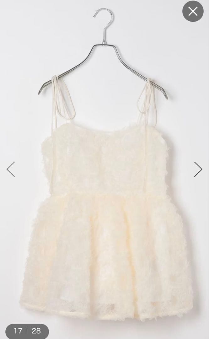 新品Heather ボリュームチュールキャミ