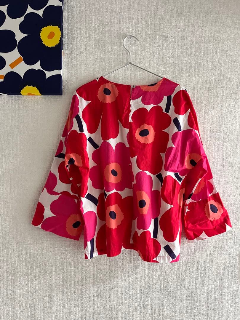 ✨美品✨marimekko Unikko 7部丈カットソー