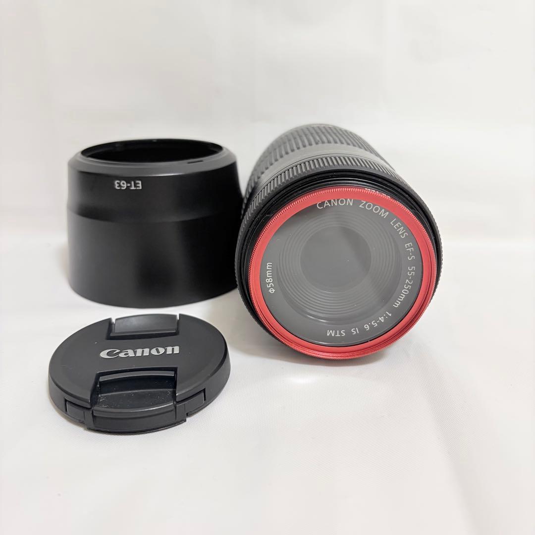 【美品】Canon EF-S 55-250mm F4-5.6 IS 望遠レンズ