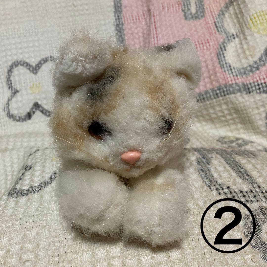 昭和レトロ　ヴィンテージ Meiji 明治　ノベルティ　猫　ぬいぐるみ　2こ