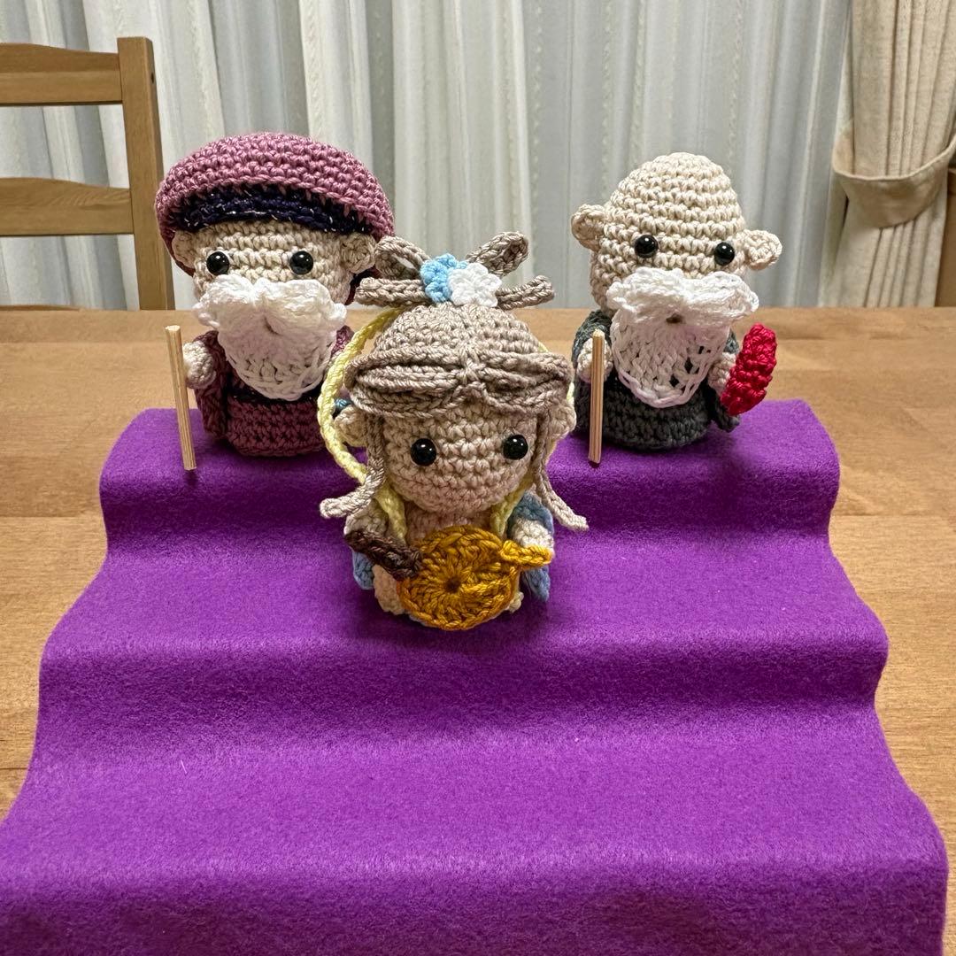 れい七福神あみぐるみ