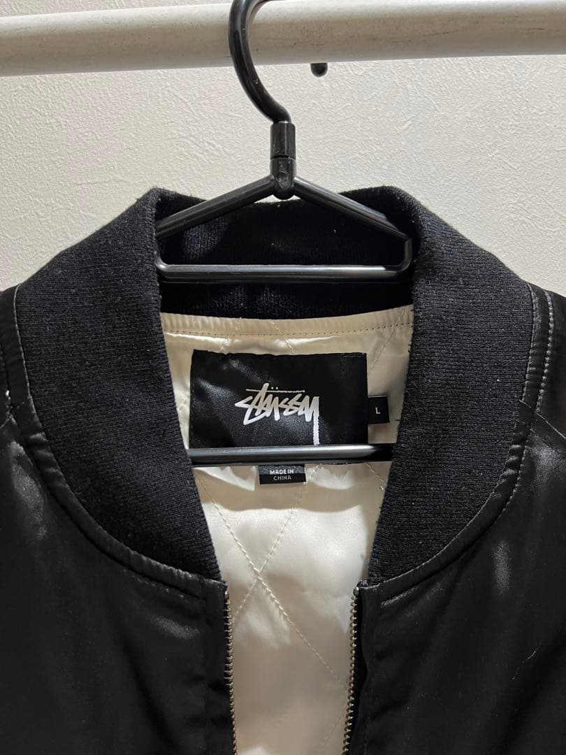 Stussy ブラックジャケット Lサイズ California刺繍