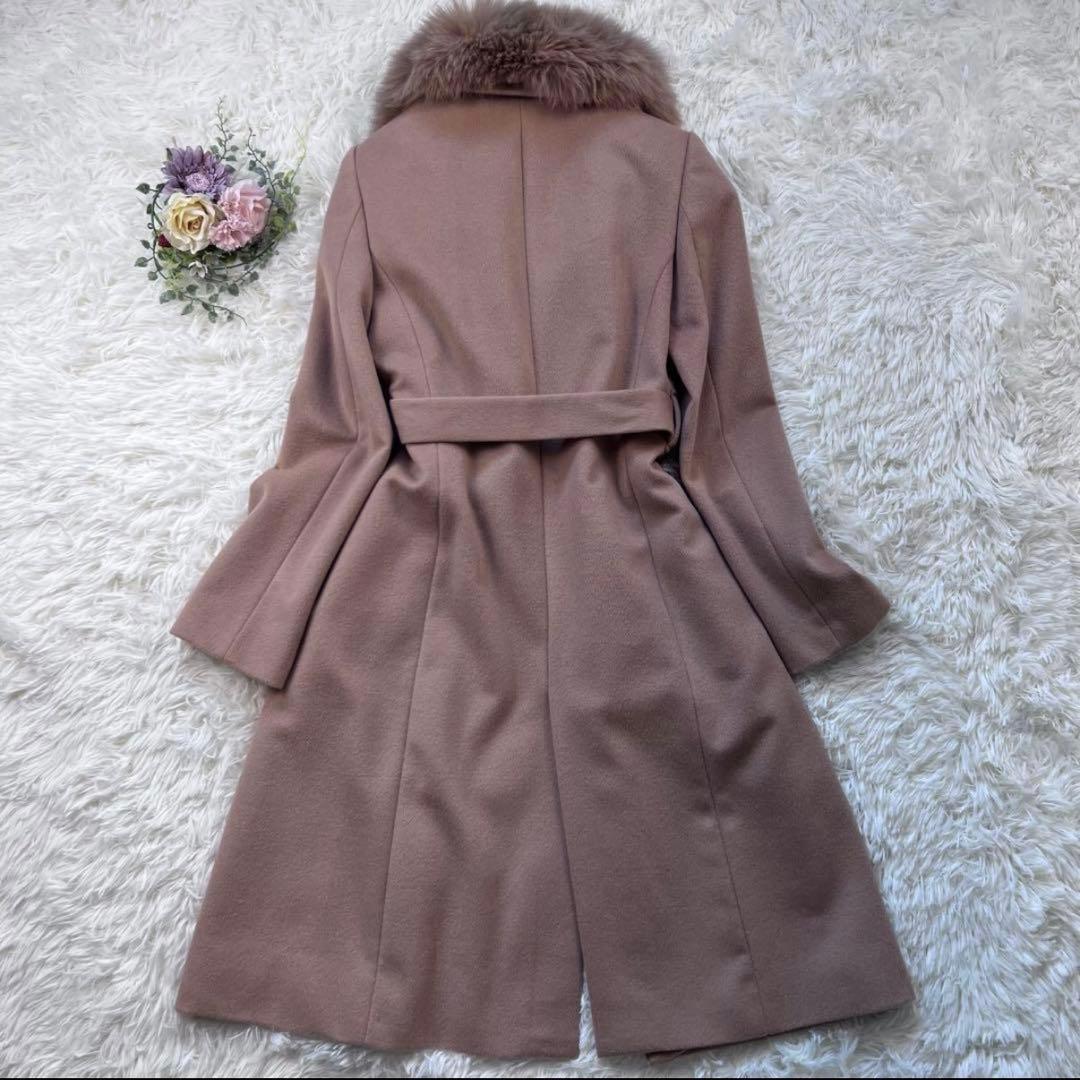専用　美品♡PINKY&DIANNE カシミヤ混　フォックスファー　ロングコート