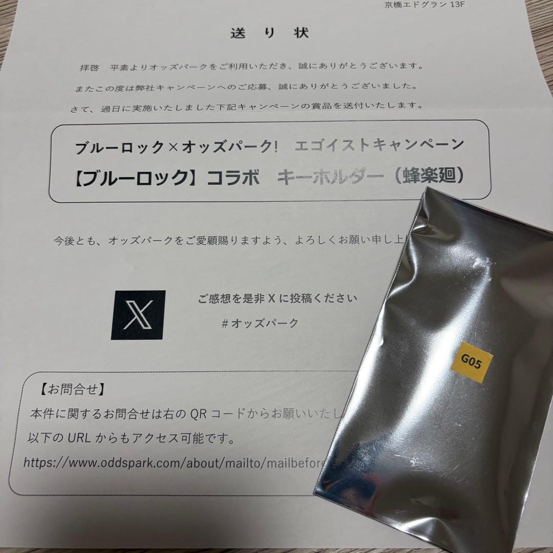 ［全種コンプ］ブルーロック×オッズパーク 非売品キーホルダーセット