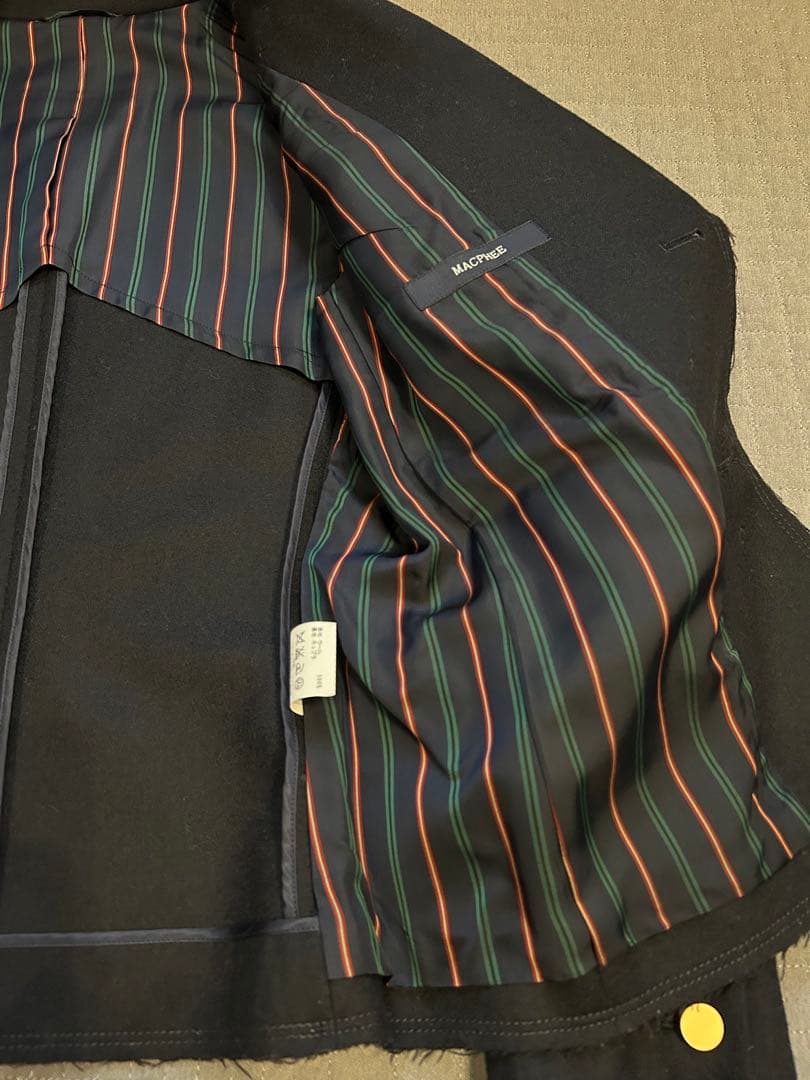 【新品】ウール100% ジャケット　ダークネイビー　MACPHEE マカフィー