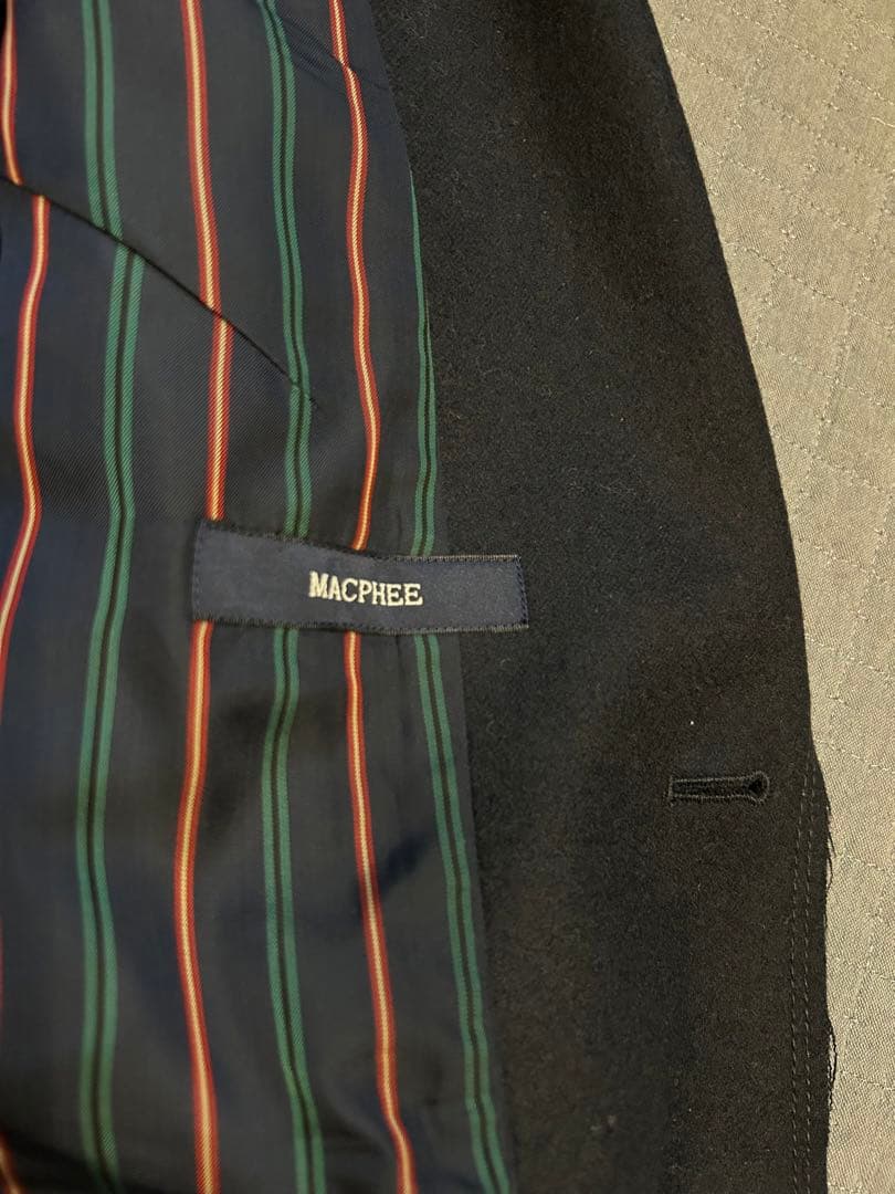 【新品】ウール100% ジャケット　ダークネイビー　MACPHEE マカフィー