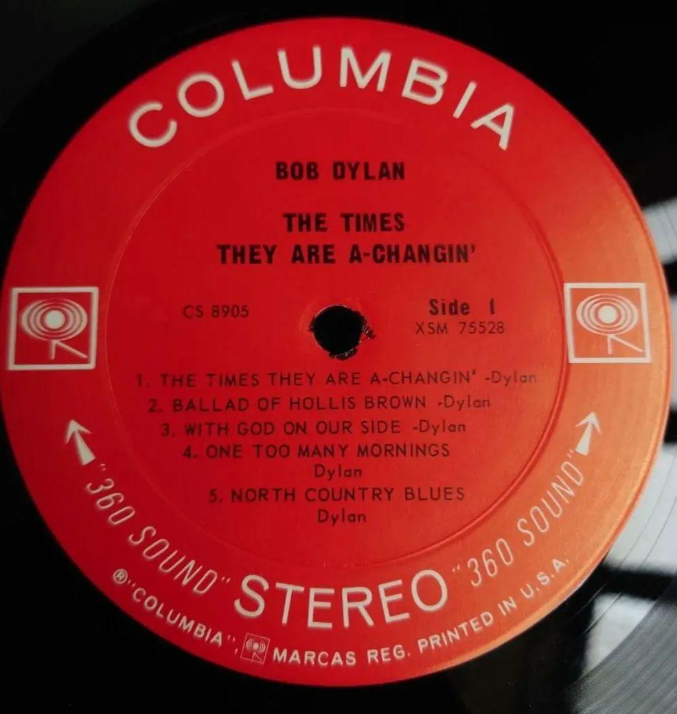 US盤Bob DylanTheTimesThey AreA-Changin'